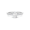 Solitario pavé con diamante central talla Oval LGD