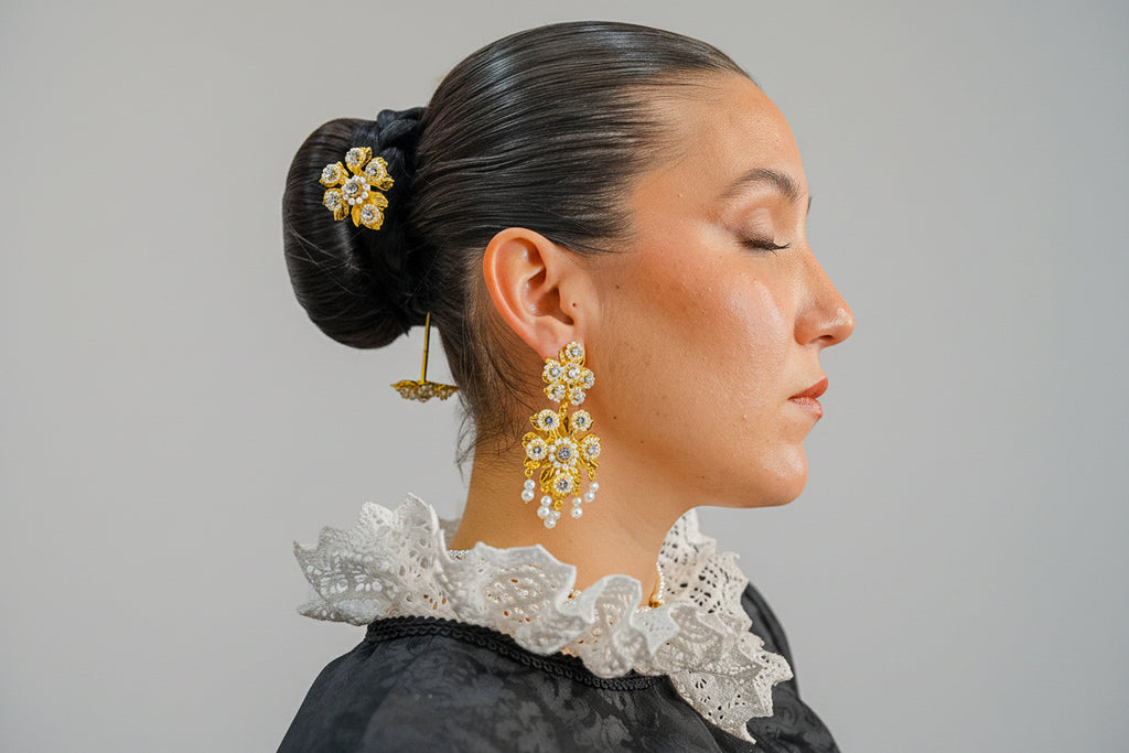 Aderezo Flores y Perlas