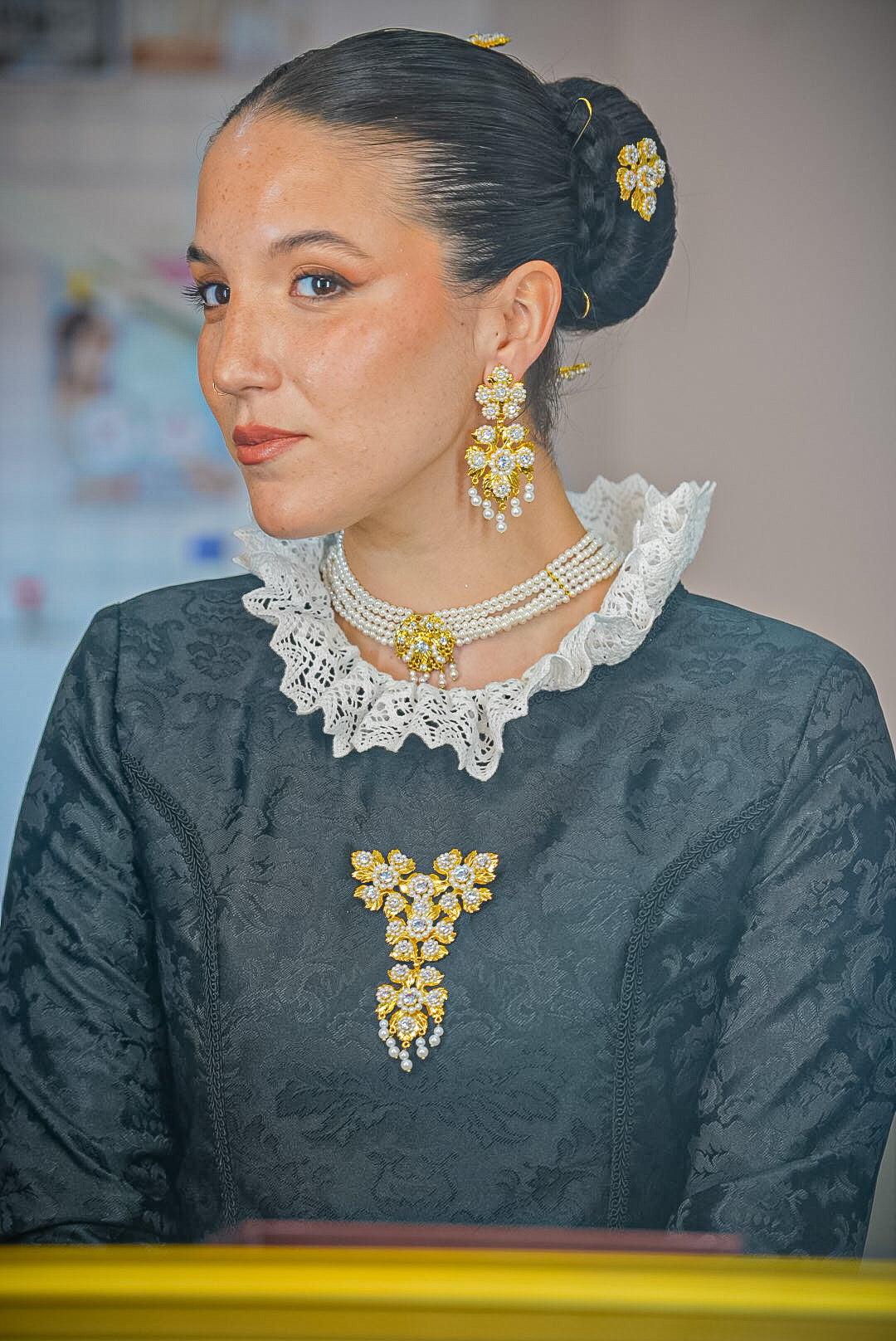 Aderezo Flores y Perlas