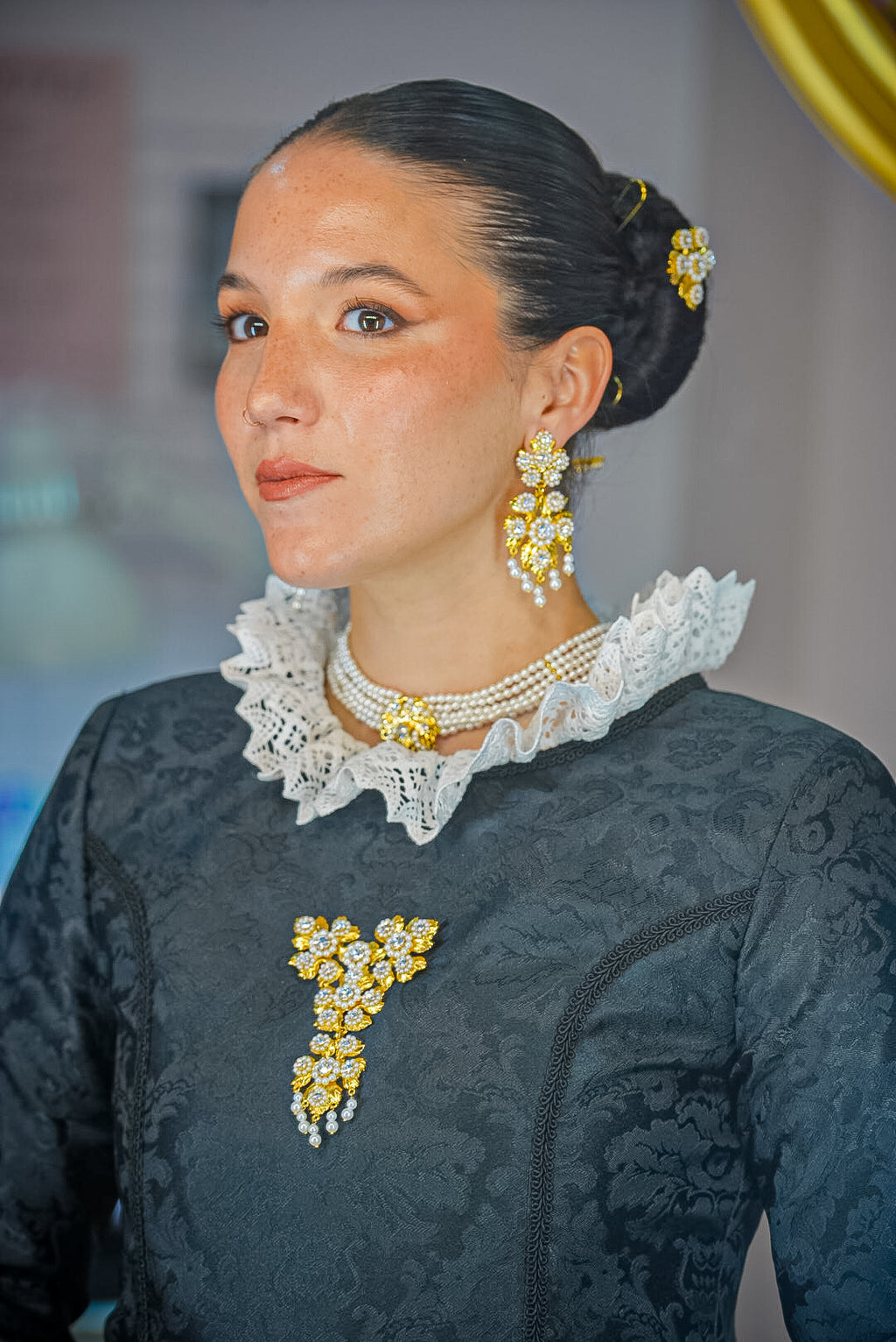 Aderezo Flores y Perlas