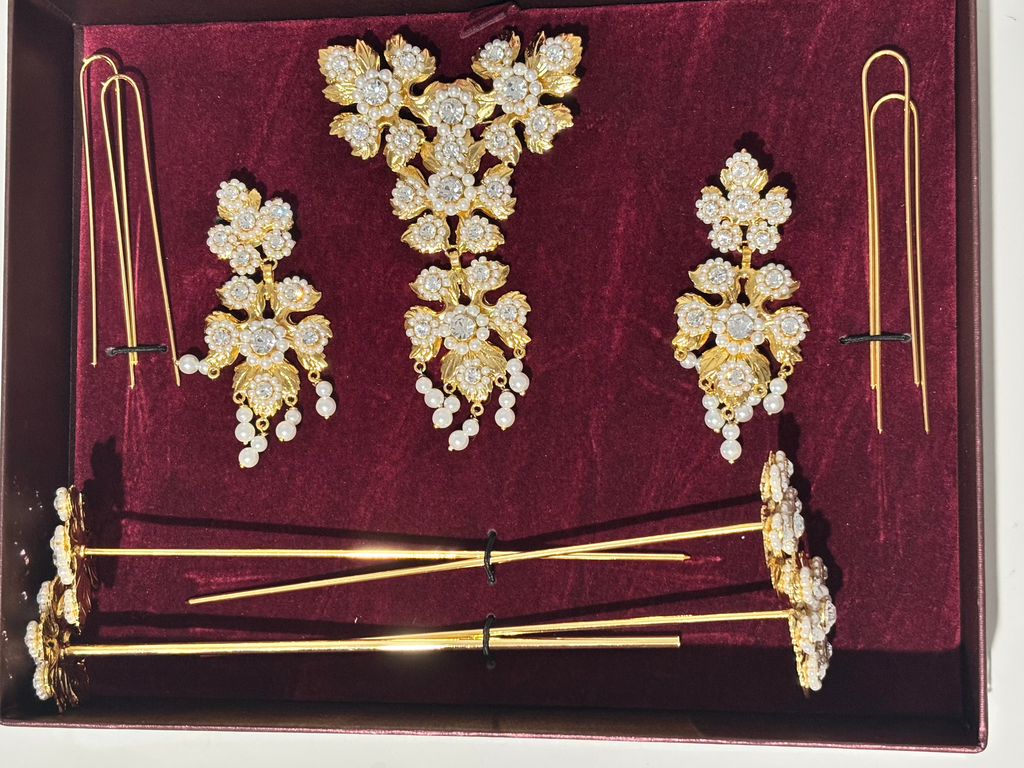 Aderezo Flores y Perlas