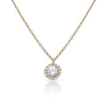Colgante oro 18k y circonitas 6mm