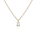 Colgante lágrima oro 18k y circonitas