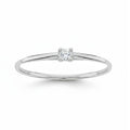 Solitario oro blanco 18k con diamante