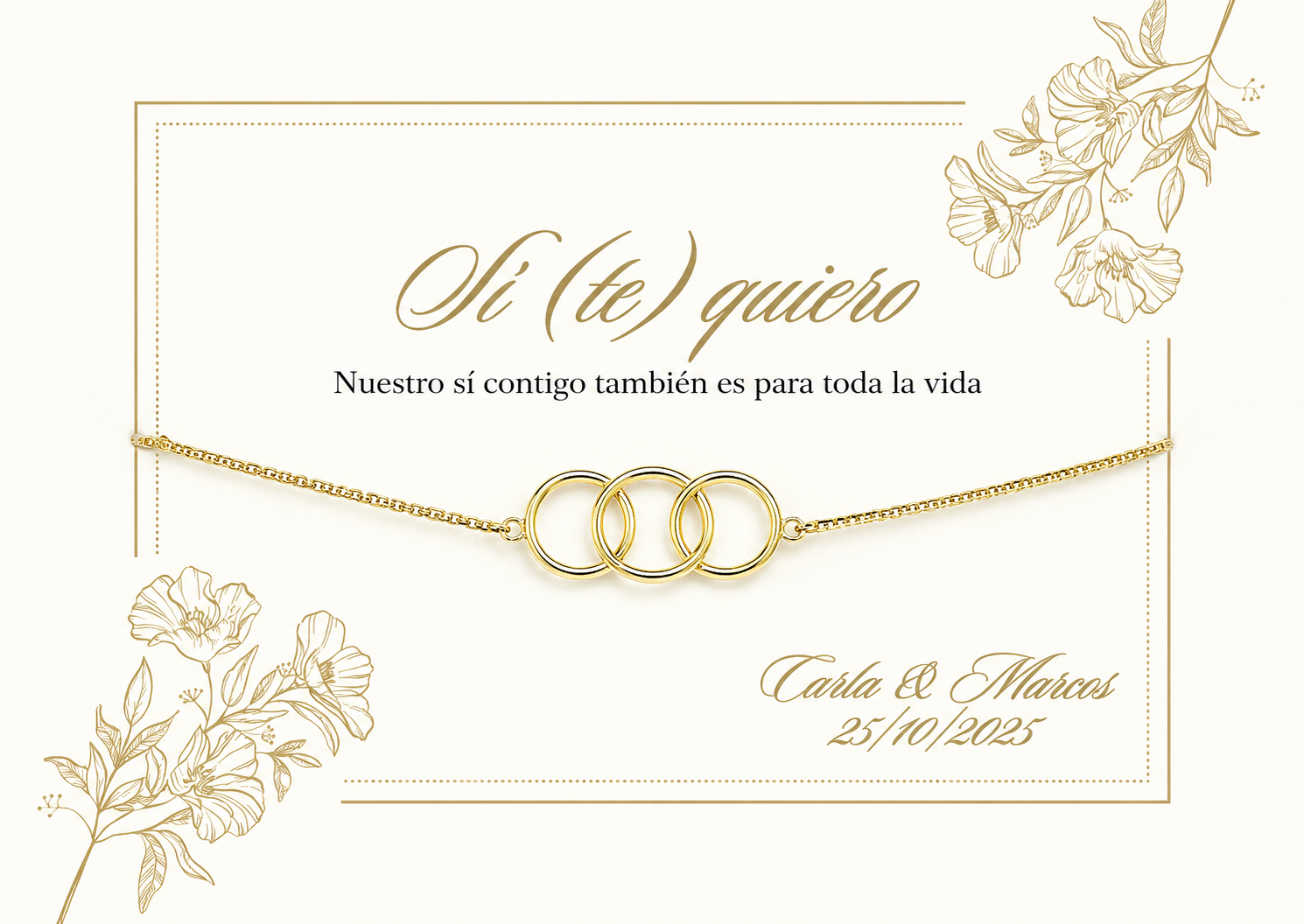 Pulsera "Sí (te) quiero"