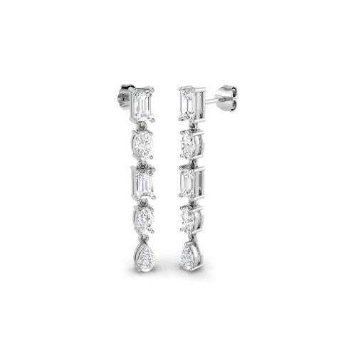 Pendientes con 10 diamantes LGD de diferentes tallas
