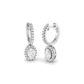 Aros diamante oval y 50 diamantes LGD