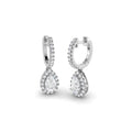 Aros diamante pera y 50 diamantes LGD