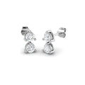 Pendientes 4 diamantes talla brillante LGD