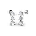 Pendientes 6 diamantes talla brillante LGD