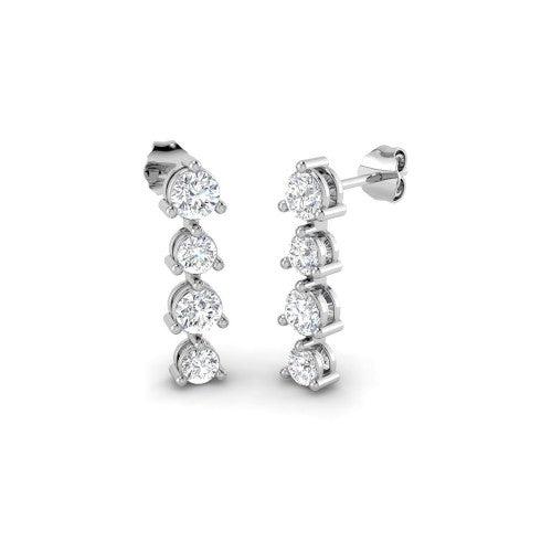 Pendientes 8 diamantes talla brillante LGD (E-F)