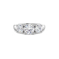 Sortija con 3 diamantes talla brillante