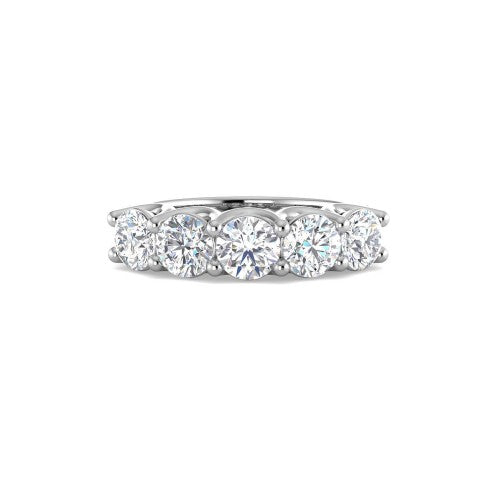 Sortija con 5 diamantes talla brillante 1,11 ct