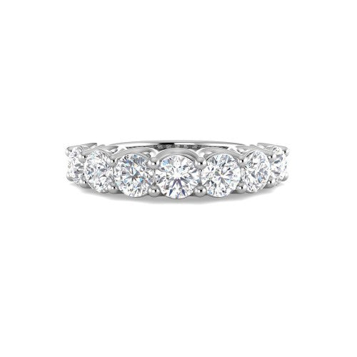 Sortija con 7 diamantes talla brillante 2 ct