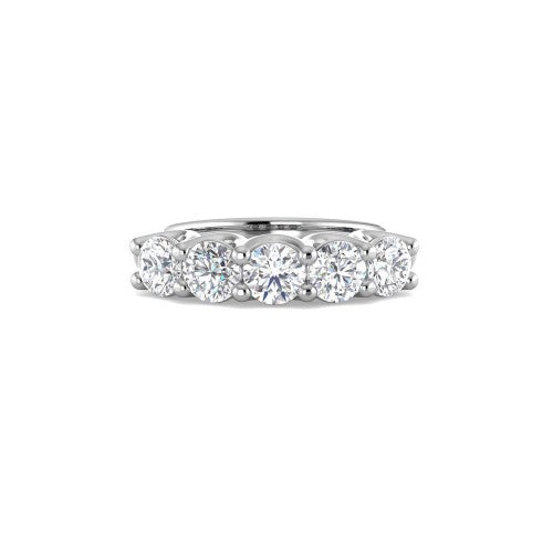 Sortija con 5 diamantes talla brillante 1,63 ct